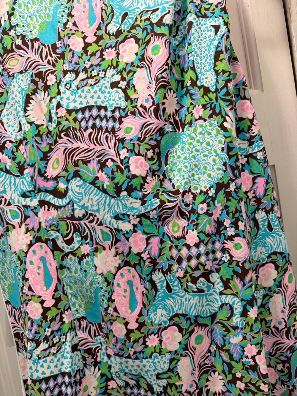 NWT LILLY PULITZER MELA ACTIVE DRESS SIZE L UPF 50+ MULTI CROSSGRAIN ROYAL ZOO - Picture 6 of 15